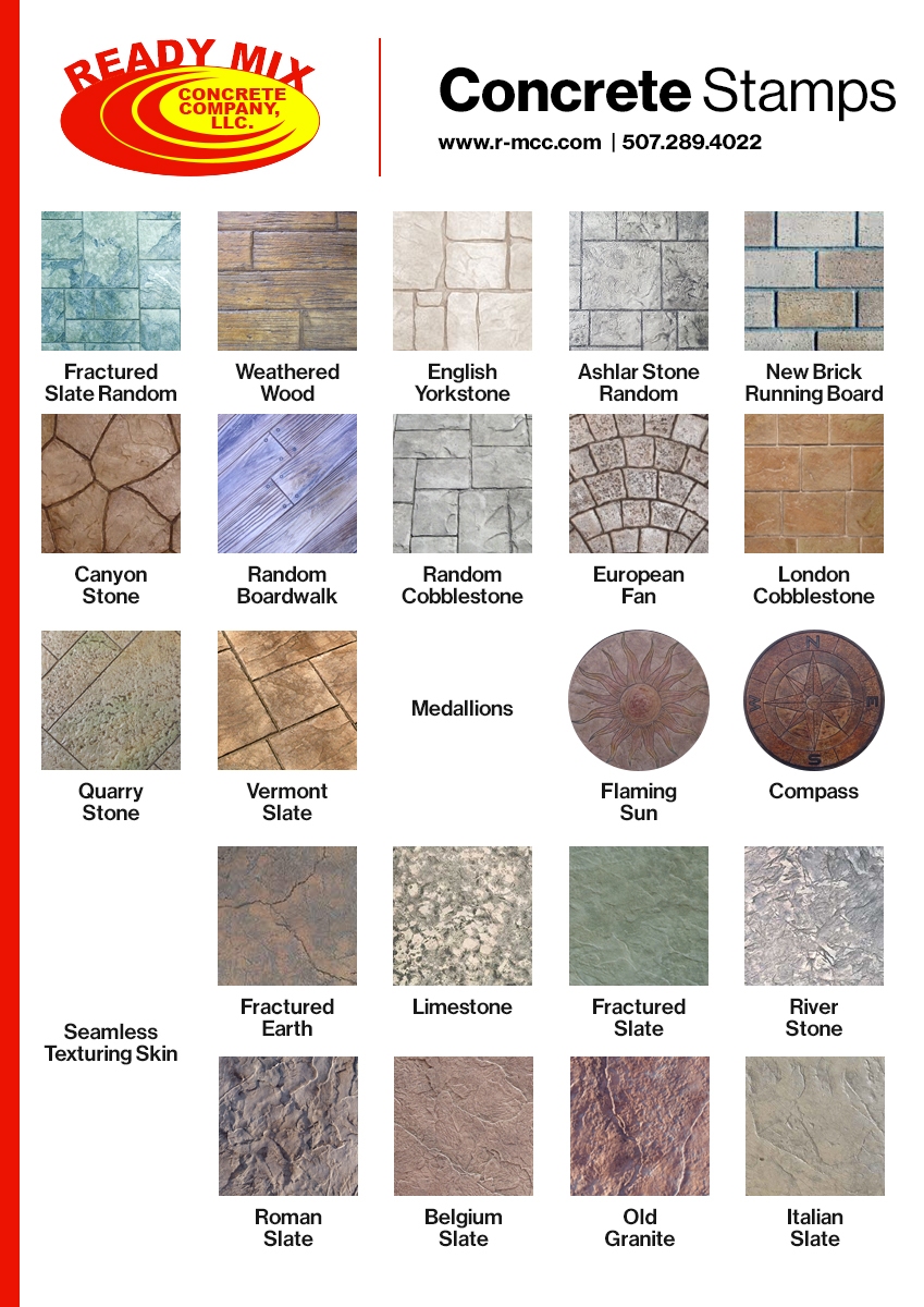 Stamped Concrete Color Chart